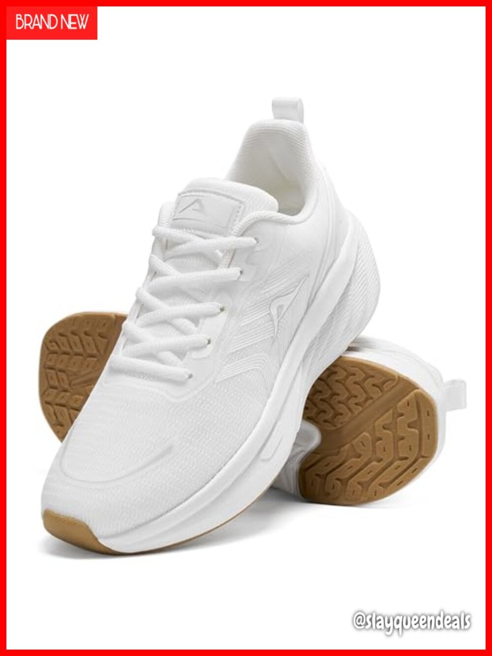 Womens Lightweight Walking Sneakers Cushioned Non Slip Lace Up Athletic
